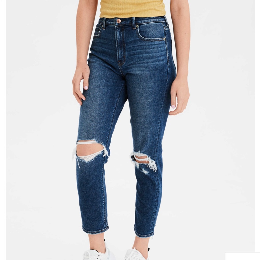 american eagle mom jeans